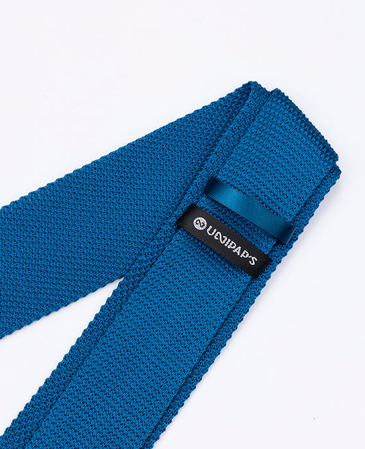 Cravate Bleu n°4 Homme en Tricot «Léon»
