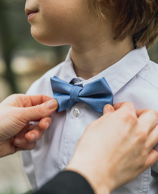 Noeud Papillon Bleu n°5 Enfant en Polyester «Lucien»