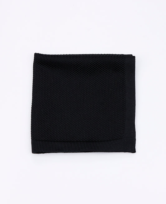 Pochette de Costume Noir en Tricot «Léon»