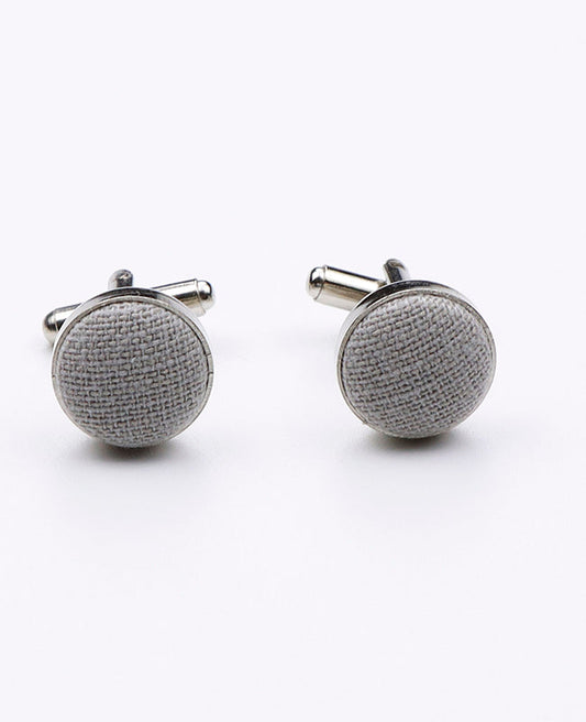 Boutons de Manchette Gris n°3 Homme en Coton | Edgard | Unipap's