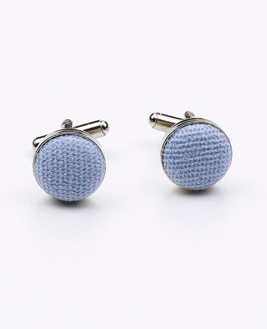 Boutons de Manchette Bleu n°3 en Effet Velours | Simon - Unipap's