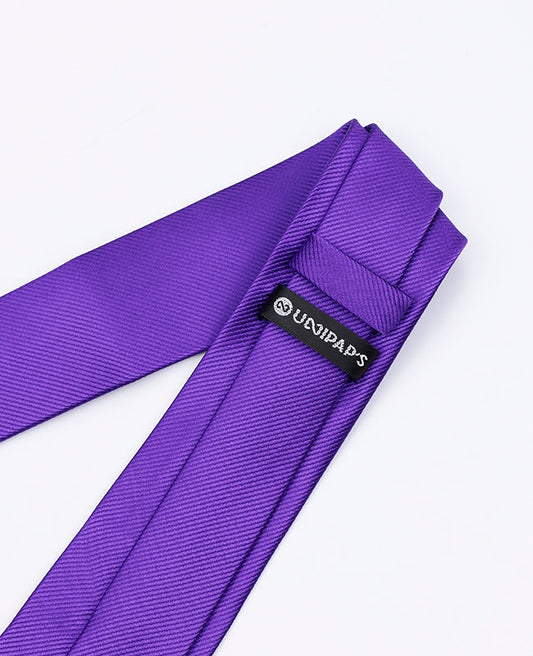 Cravate Violet n°1 Homme en Polyester | Lucien - Unipap's