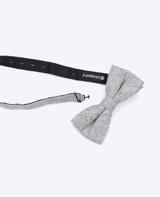 Noeud Papillon Gris n°1 Homme en Laine | Claude - Unipap's