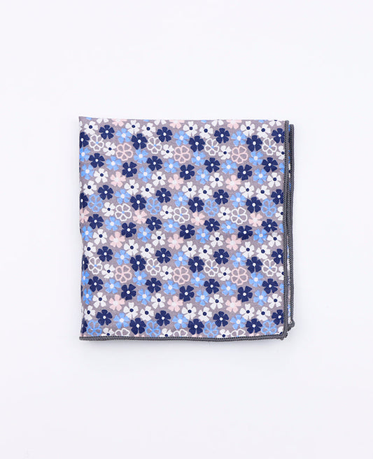 Pochette de Costume Liberty Bleu n°5 en Coton | Gaspard - Unipap's