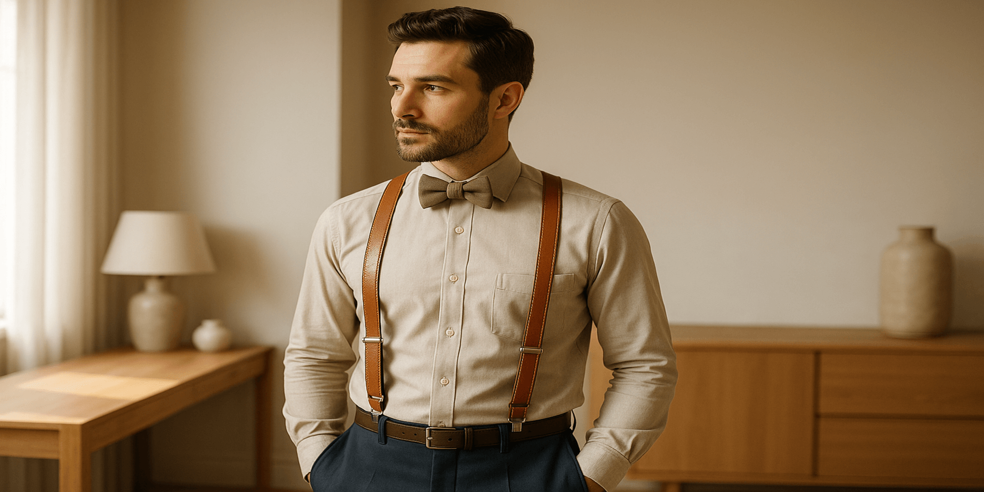 Pourquoi les bretelles homme sont-elles redevenues un symbole d’élégance moderne ? Imagen