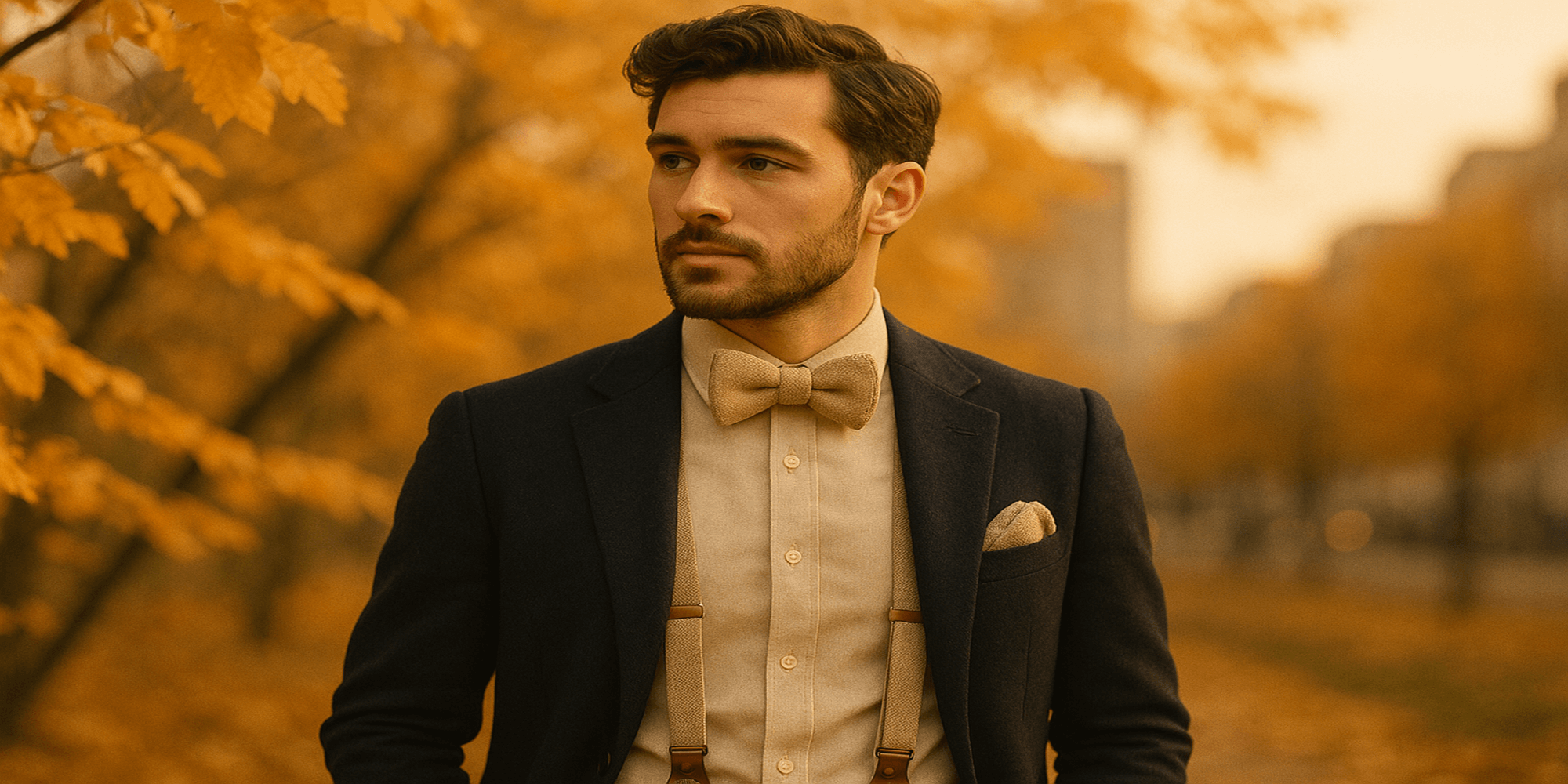 Pourquoi les accessoires de costume beige sont-ils parfaits pour l’automne ? Imagen