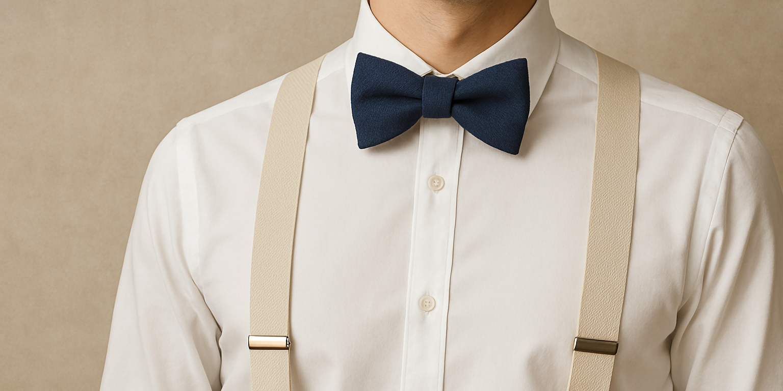 Comment assortir nœud papillon et bretelles pour un look homme élégant Imagen