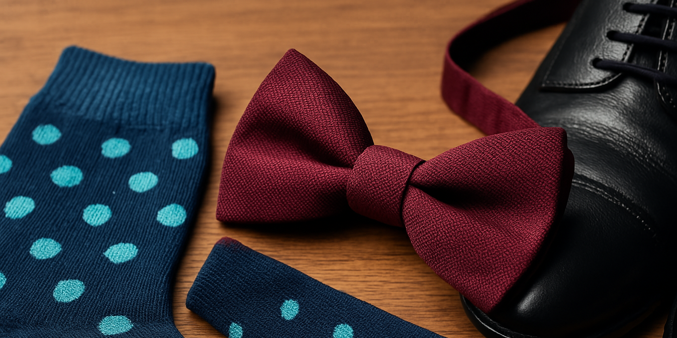 Comment assortir chaussettes et nœud papillon pour un look homme élégant Imagen