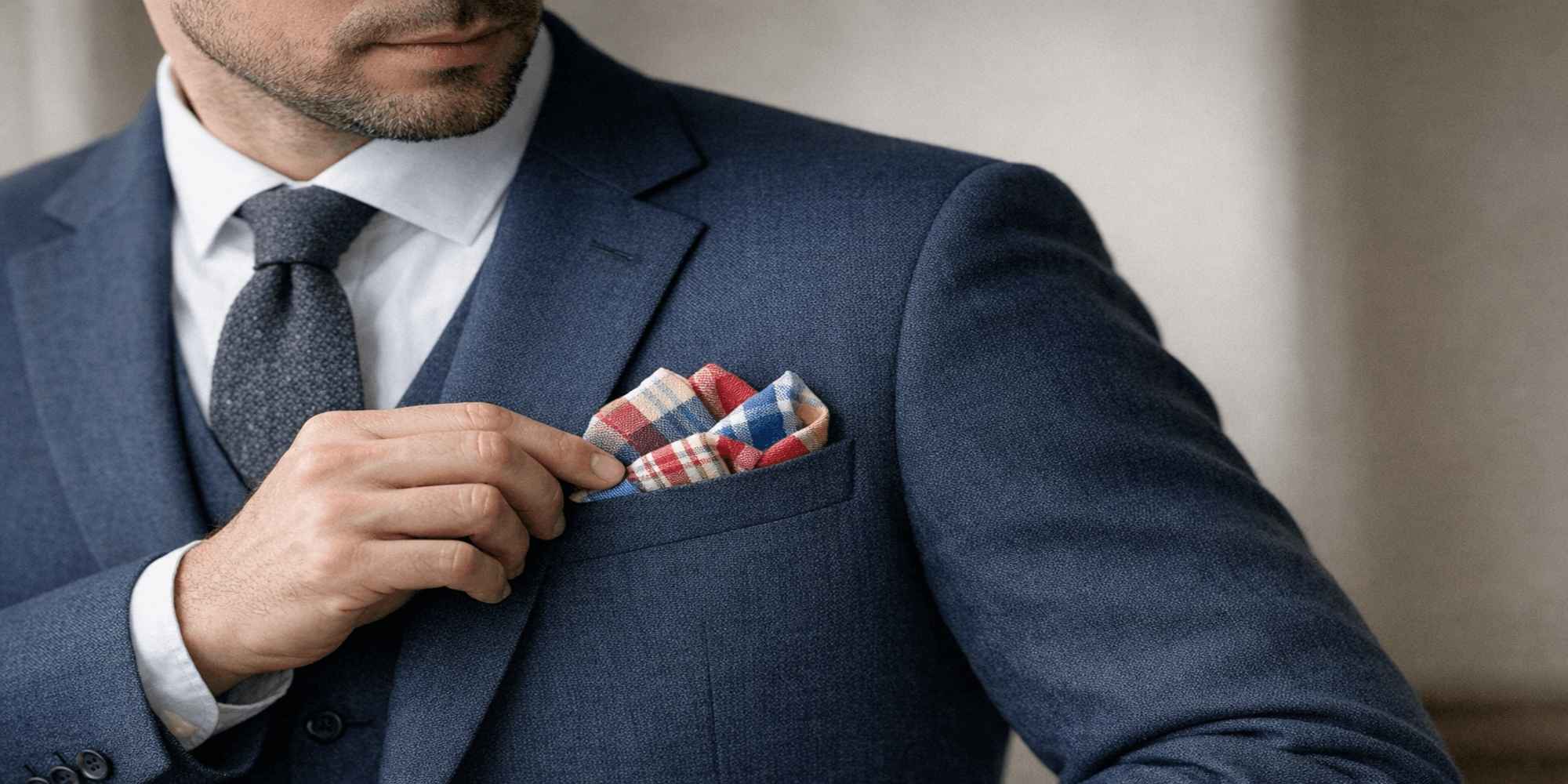 Quelle pochette de costume choisir avec une chemise blanche ? Imagen