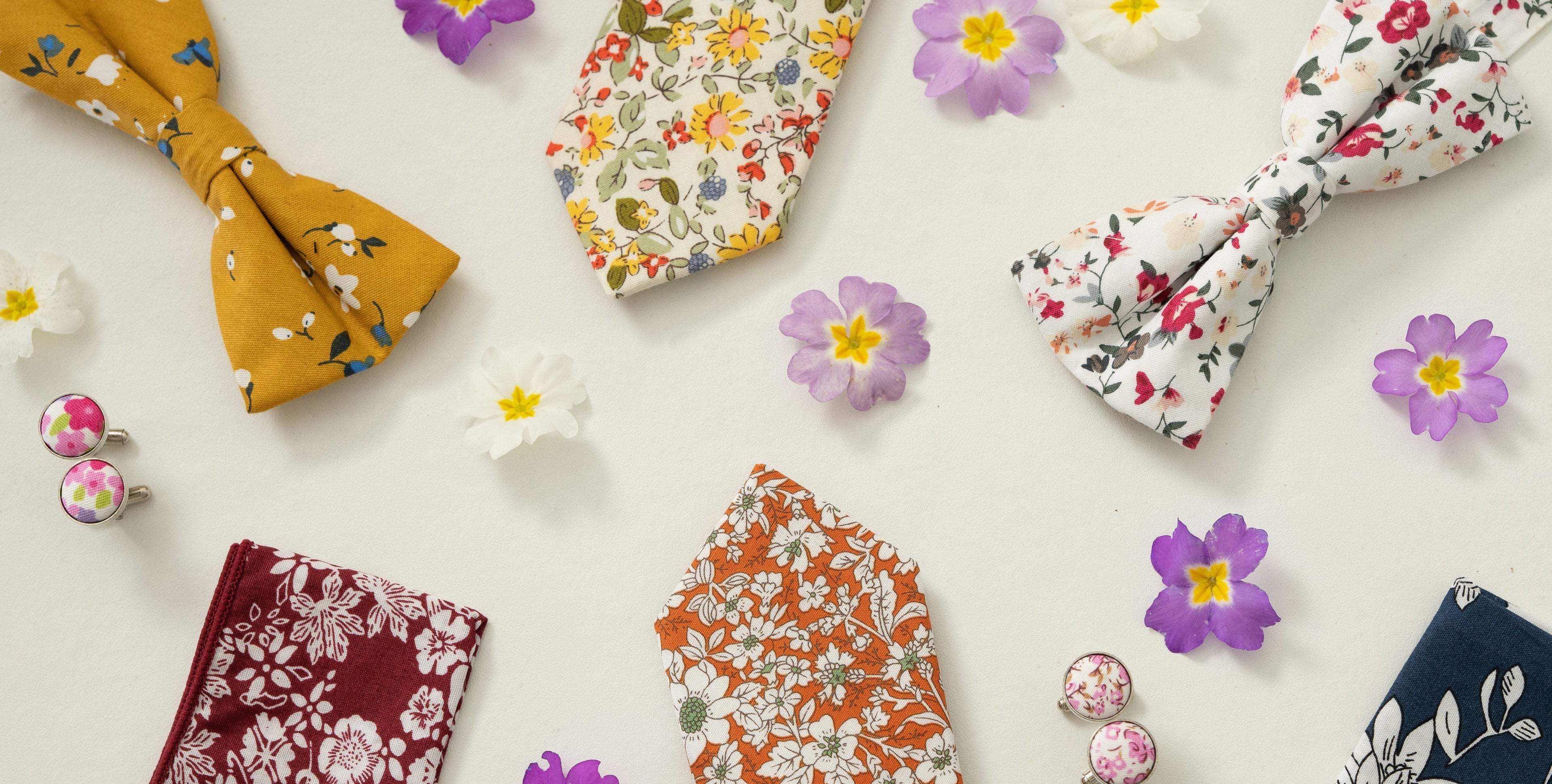 Les Noeuds Papillon Liberty : Un Style Printanier pour vos Cérémonies Imagen