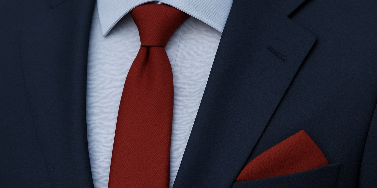 Comment assortir une pochette de costume à une cravate avec élégance ? Imagen