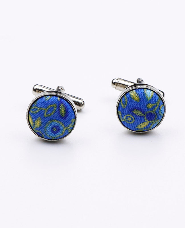 Gemelos Liberty Azul n°3 en Algodón «Gaspard»