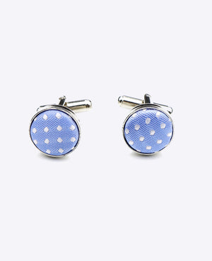 Gemelos Azul n°2 De Lunares en Poliéster «Louis»