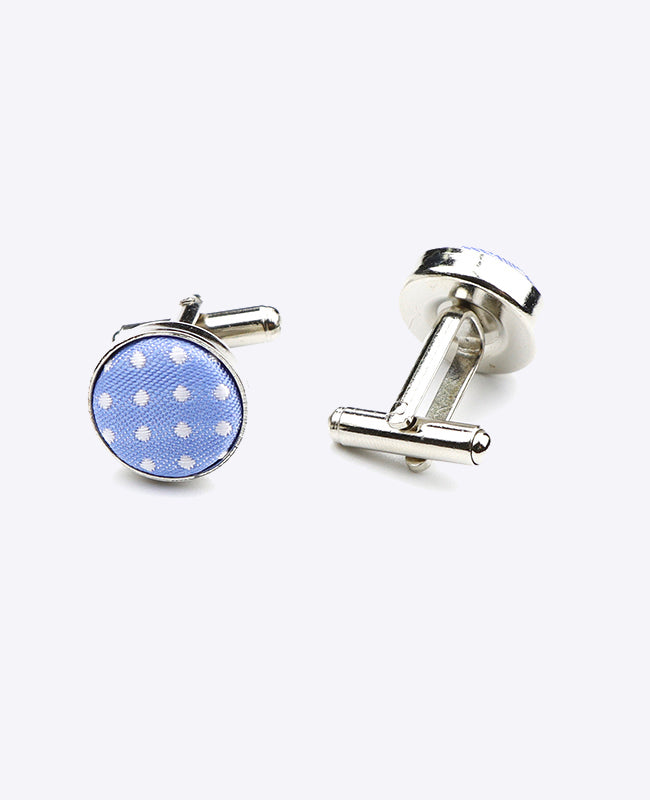 Gemelos Azul n°2 De Lunares en Poliéster «Louis»