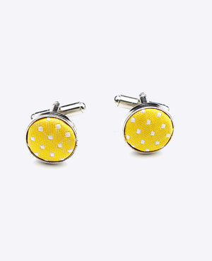 Gemelos Amarillo n°1 De Lunares en Poliéster «Louis»