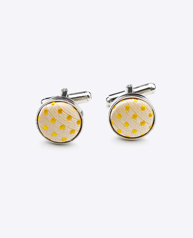 Gemelos Amarillo n°2 De Lunares en Poliéster «Louis»