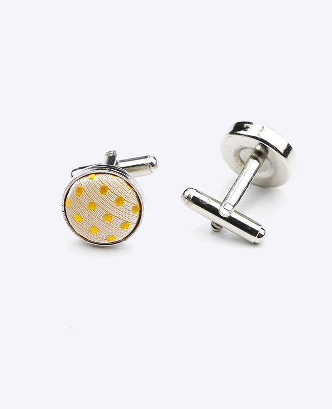Gemelos Amarillo n°2 De Lunares en Poliéster «Louis»