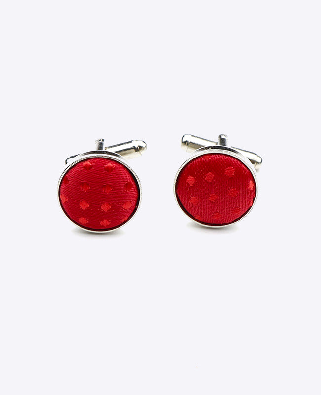 Gemelos Rojo n°1 De Lunares en Poliéster «Louis»