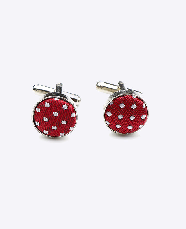 Gemelos Rojo n°2 De Lunares en Poliéster «Louis»