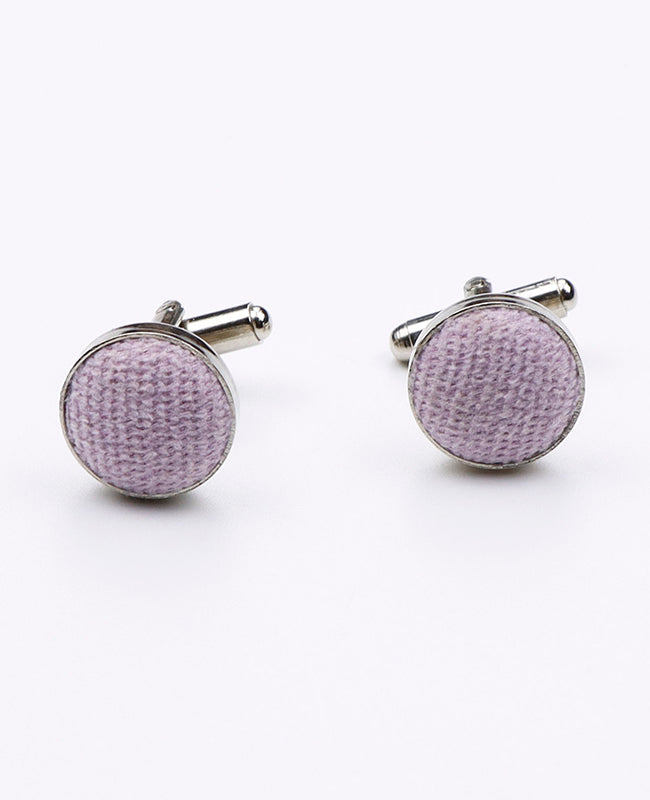 Boutons de Manchette Violet n°1 en Effet Velours | Simon - Unipap's