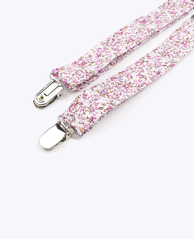 Tirantes Liberty Rosa n°4 en Algodón «Gaspard»