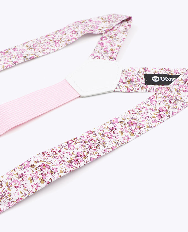 Tirantes Liberty Rosa n°4 en Algodón «Gaspard»