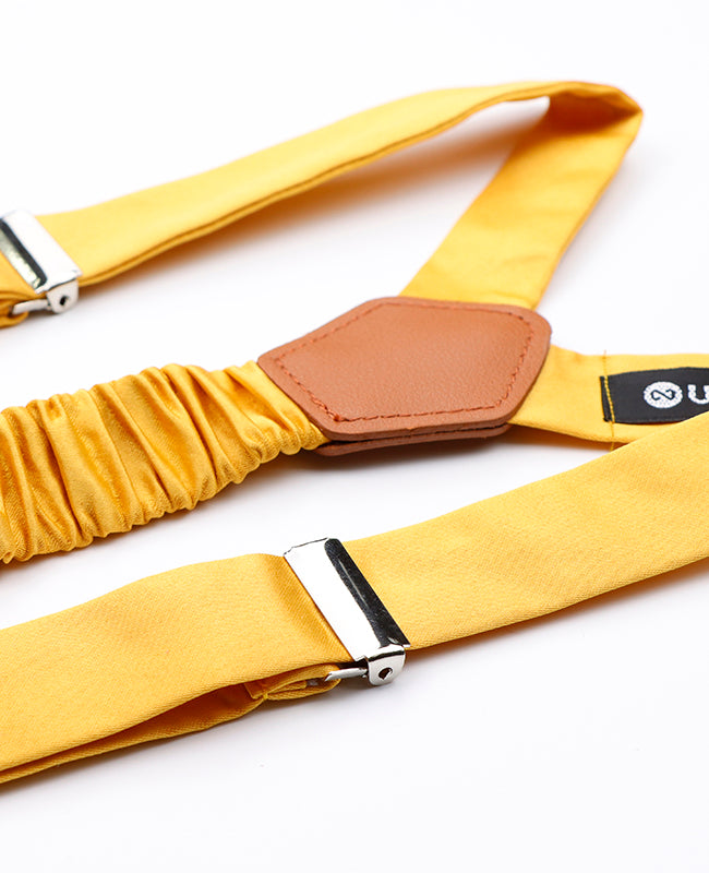 Tirantes Hombre Amarillo n°1 en Poliéster «Ernest»