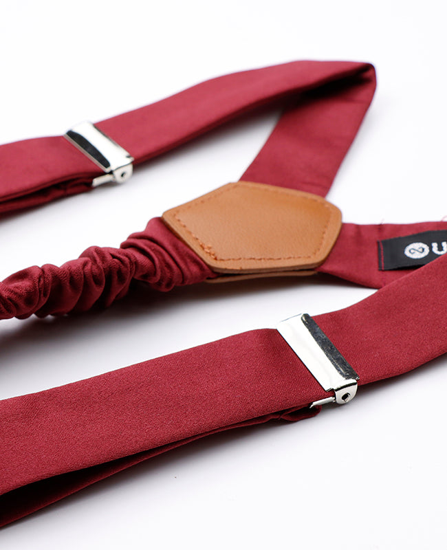 Tirantes Hombre Rojo n°1 en Poliéster «Ernest»