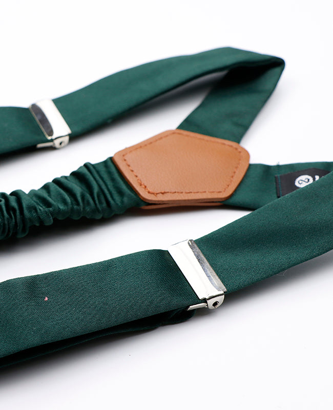 Tirantes Hombre Verde n°4 en Poliéster «Ernest»
