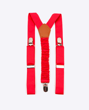 Tirantes Niños Rojo n°2 en Poliéster «Ernest»