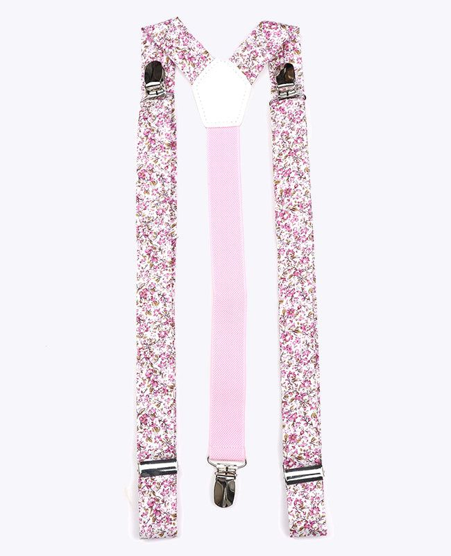 Tirantes Hombre Liberty Rosa n°4 en Algodón «Gaspard»