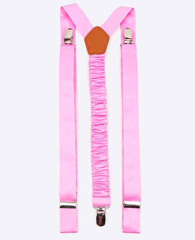 Tirantes Hombre Rosa n°1 en Poliéster «Ernest»