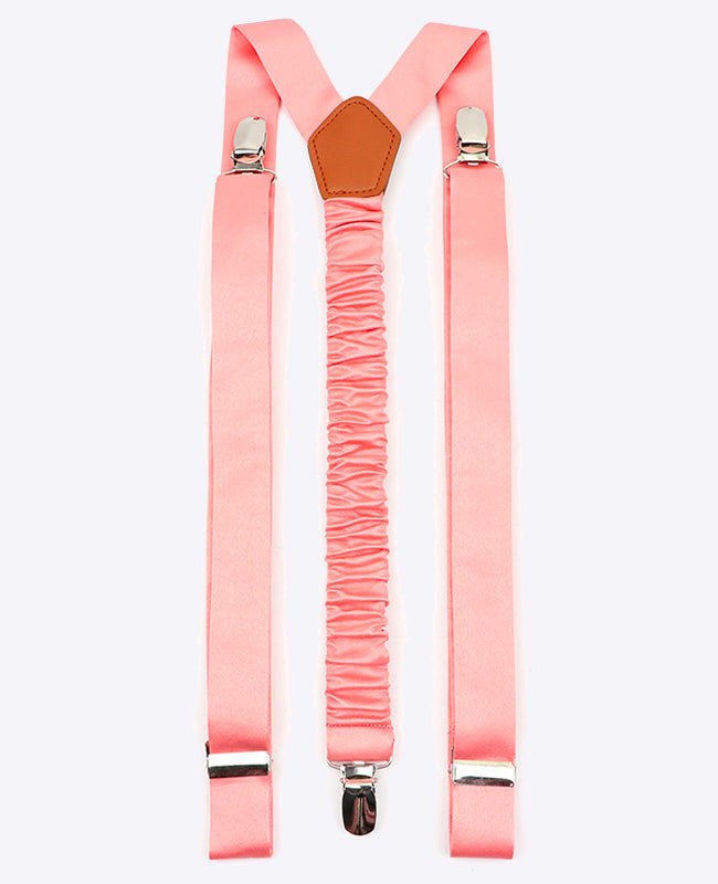 Tirantes Hombre Rosa n°3 en Poliéster «Ernest»