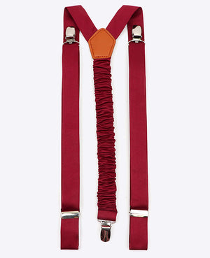 Tirantes Hombre Rojo n°1 en Poliéster «Ernest»