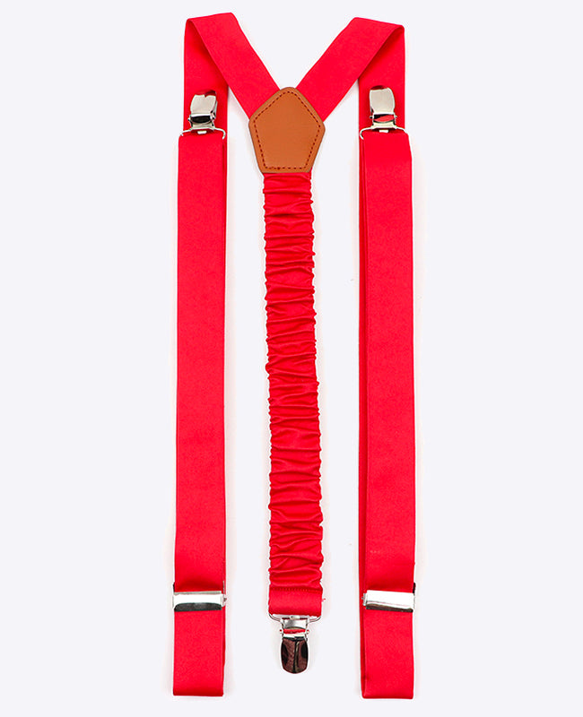 Tirantes Hombre Rojo n°2 en Poliéster «Ernest»