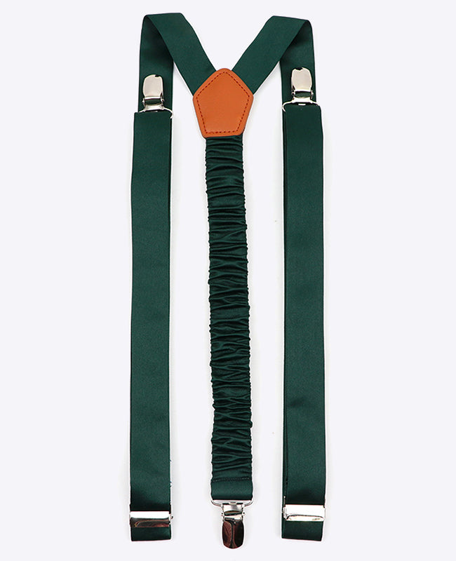 Tirantes Hombre Verde n°4 en Poliéster «Ernest»