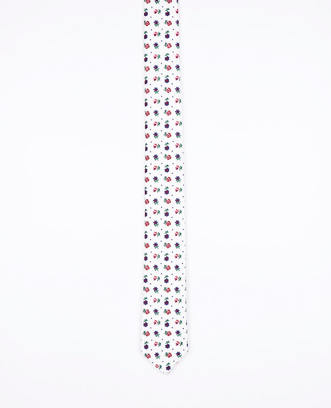 Corbata Liberty Blanco n°1 Hombre en Algodón | Gaspard - Unipap's
