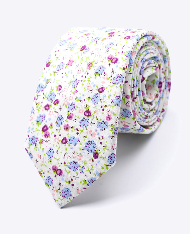 Corbata Liberty Gris Hombre en Algodón | Gaspard - Unipap's