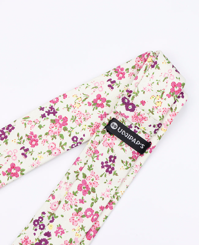 Corbata Liberty Rosa n°1 Hombre en Algodón | Gaspard - Unipap's