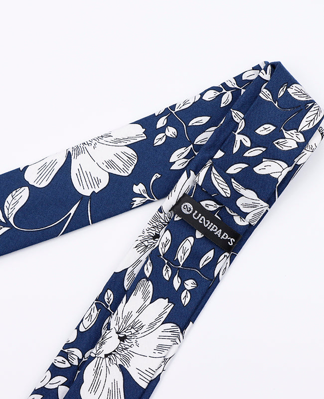 Corbata Liberty Azul n°2 Hombre en Algodón | Clovis - Unipap's