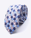Corbata Liberty Azul n°5 Hombre en Algodón | Gaspard - Unipap's