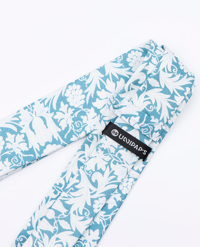 Corbata Liberty Azul n°9 Hombre en Algodón | Gaspard - Unipap's