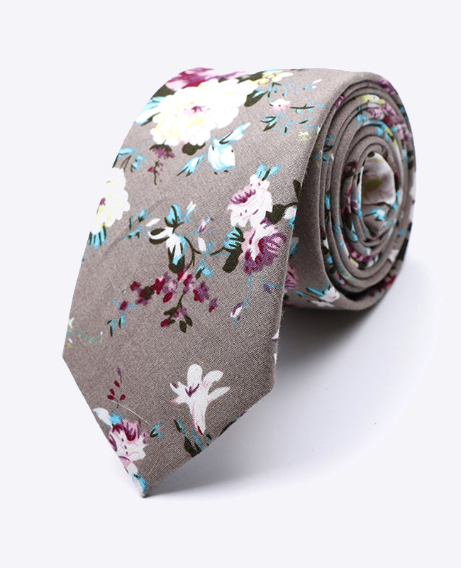 Corbata Liberty Azul n°1 Hombre en Algodón | Gaspard - Unipap's