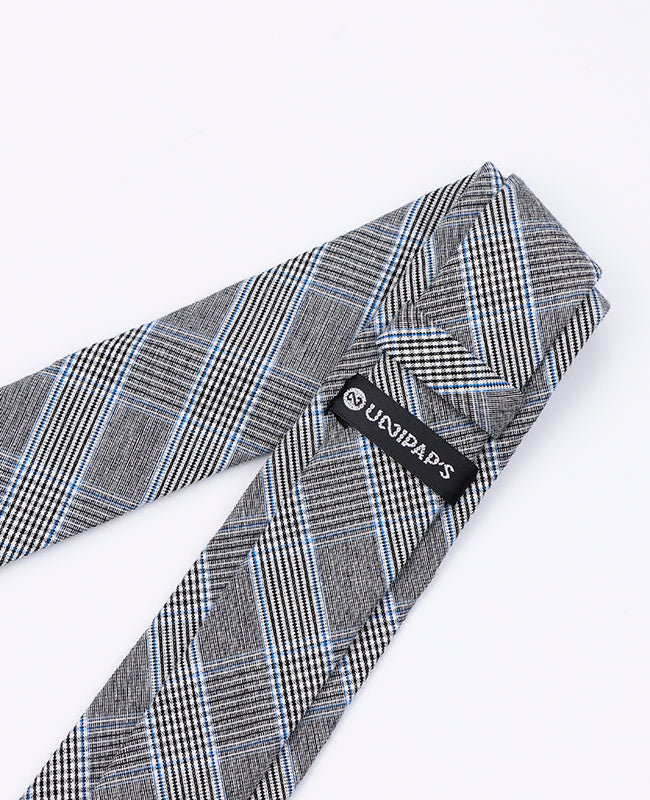 Corbata Tartán Gris n°1 Hombre en Algodón | Marcel - Unipap's