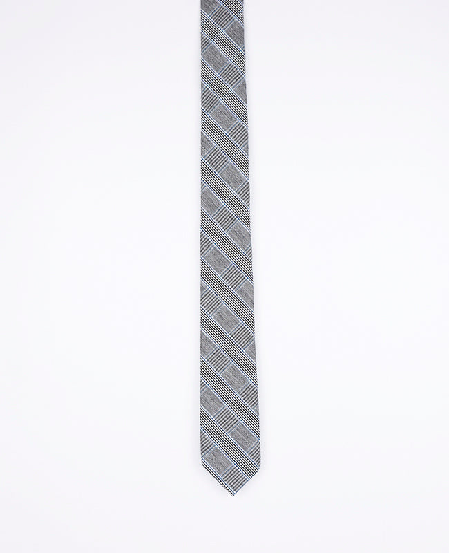 Corbata Tartán Gris n°1 Hombre en Algodón | Marcel - Unipap's