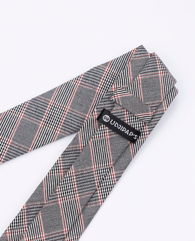 Corbata Tartán Gris n°2 Hombre en Algodón | Marcel - Unipap's
