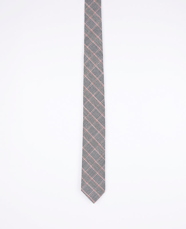 Corbata Tartán Gris n°2 Hombre en Algodón | Marcel - Unipap's