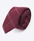 Corbata Tartán Rojo Hombre en Algodón | Marcel - Unipap's