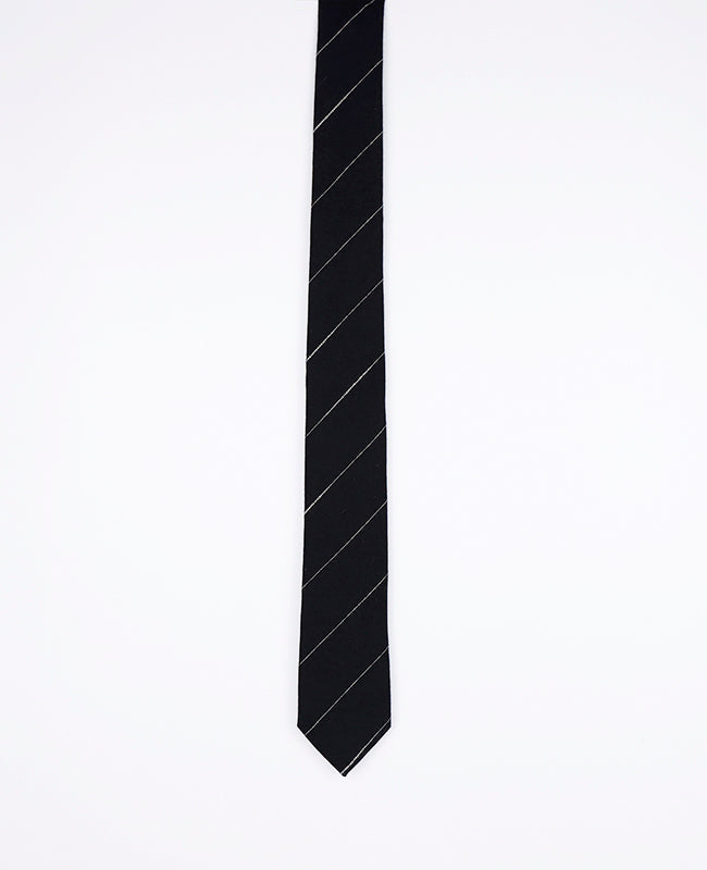 Corbata Tartán Negro n°2 Hombre en Algodón | Marcel - Unipap's