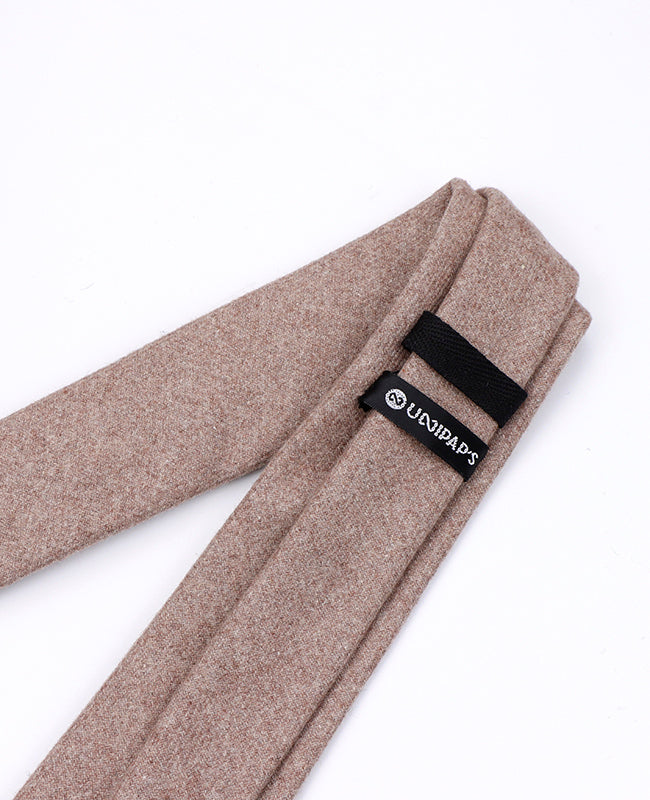 Corbata Beige n°1 Hombre en Lana | Claude - Unipap's